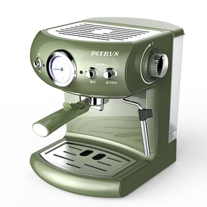 Fully Semi-automatic Coffee Machine Retro Style